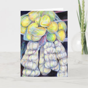 Cartão The Wonders Of The Wet Markets, Singapore Greeting