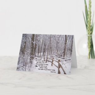 Cartão "The Woods Are Lovely" Encouragement Card Design