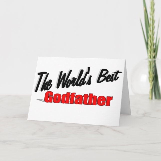 Cartão The World's Best Godfather (Frente)