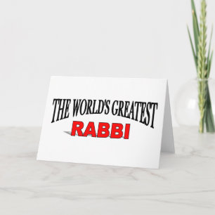 Cartão The World's Greatest Rabbi