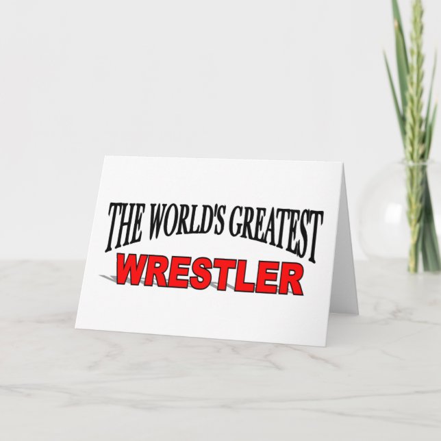 Cartão The World's Greatest Wrestler (Frente)