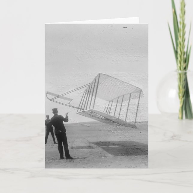 Cartão The Wright Brothers test flight (Frente)