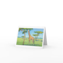 The Zebra Note Card