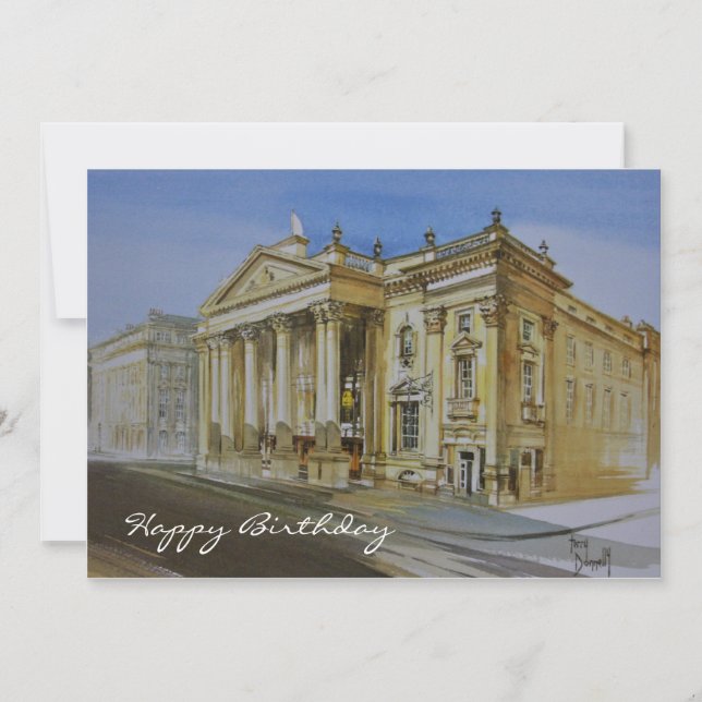 Cartão Theater Royal Newcastle Happy Birthday Card (Frente)