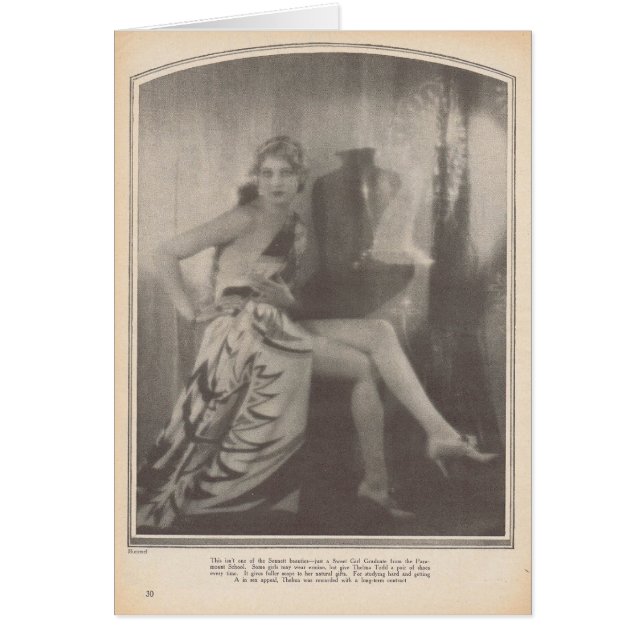 Cartão Thelma Todd 1928 (Frente)