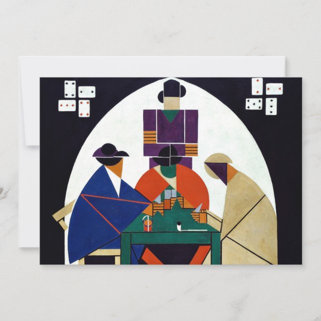 Cartão Theo van Doesburg - Jogadores de Cartas (Frente)