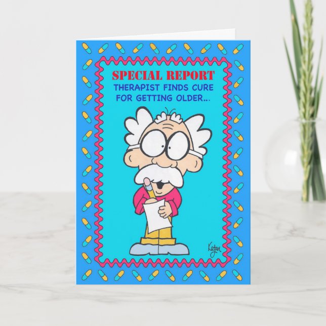 Cartão THERAPIST CURE Birthday Card (Frente)