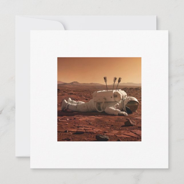 CARTÃO THERE IS LIFE ON MARS  (Frente)