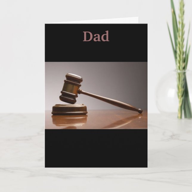 Cartão There's no debate, my dad is great! (Frente)