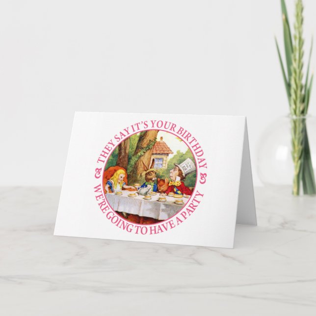 Cartão They Say It's Your Birthday, We're going to... (Frente)