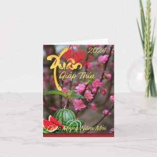 Cartão Thiep Tết Chúc Mừng Năm Mới Feliz Ano Novo 2024