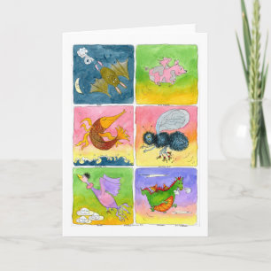 Cartão Things Wich Fly:  General Greetings.