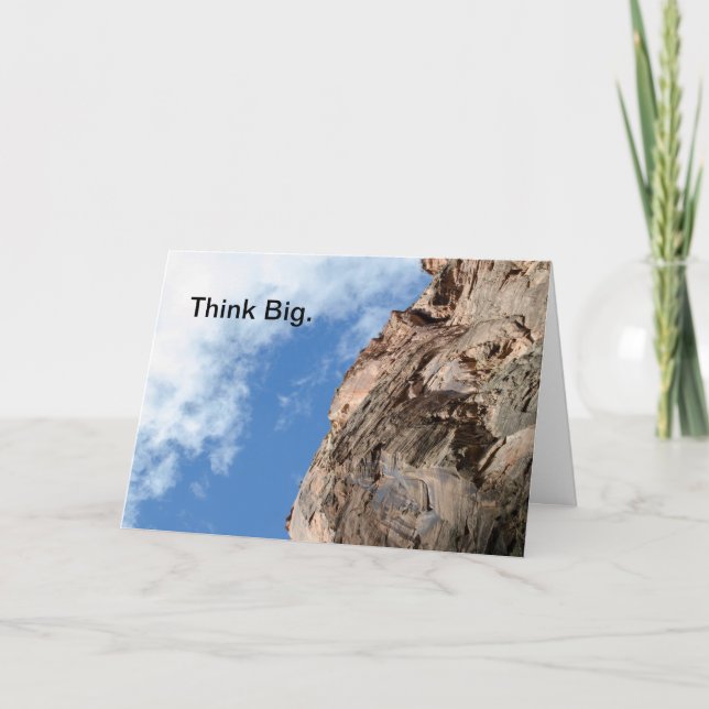 Cartão Think Big Greeting Card (Frente)