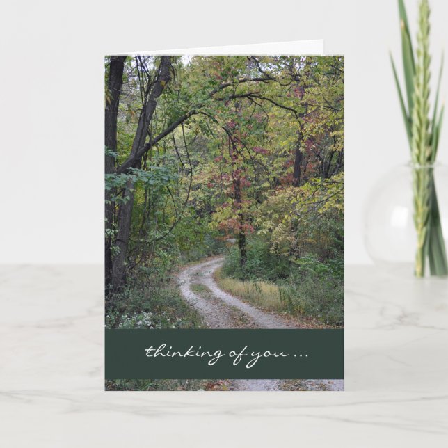 Cartão Thinking of you ... (Frente)