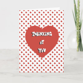 Cartão Thinking of You