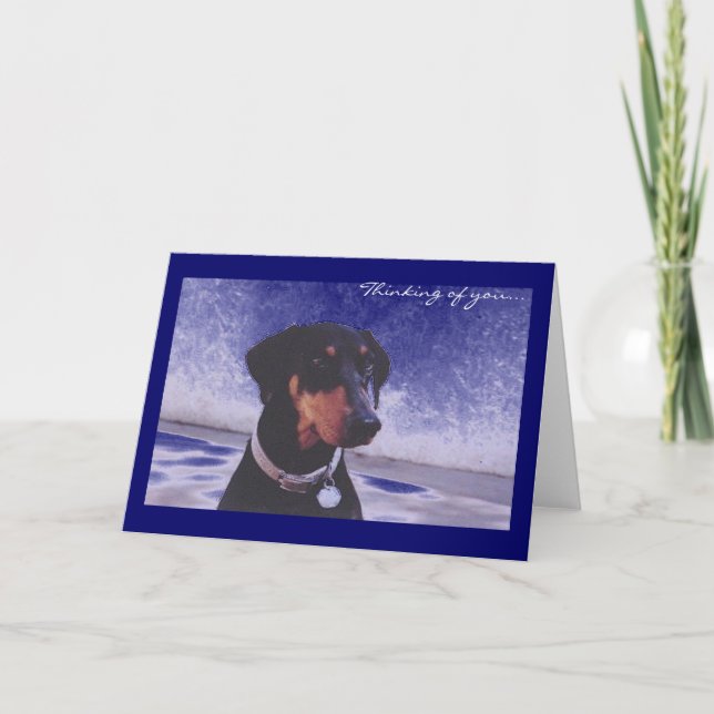 Cartão Thinking of you... (Frente)