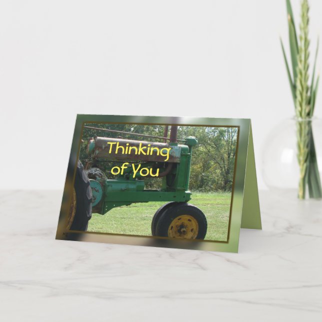 Cartão Thinking of You 2-customize for any occasion (Frente)