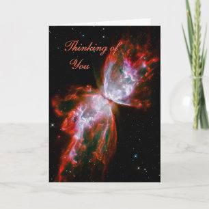 Cartão Thinking of You - Butterfly Nebula in Scorpius