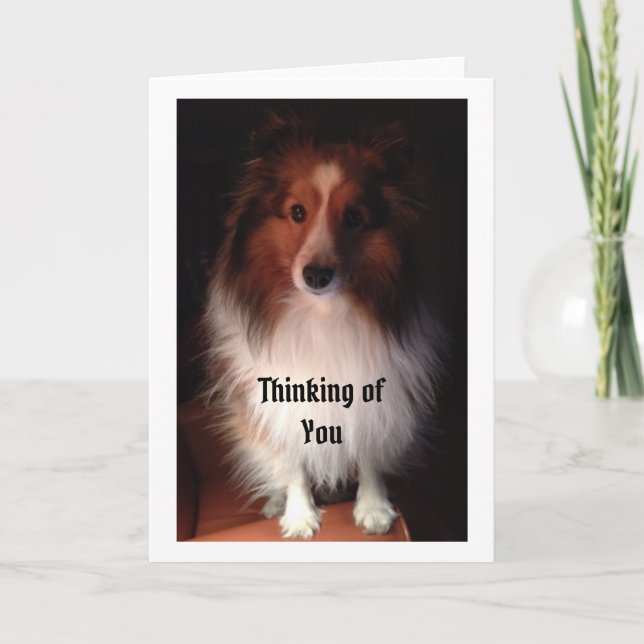 Cartão Thinking of you card. (Frente)