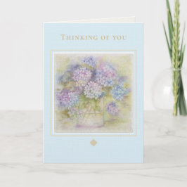 Cartão Thinking of You Card | Hydrangea Floral