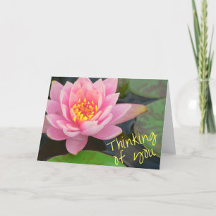 Cartão Thinking of You Card - waterlily