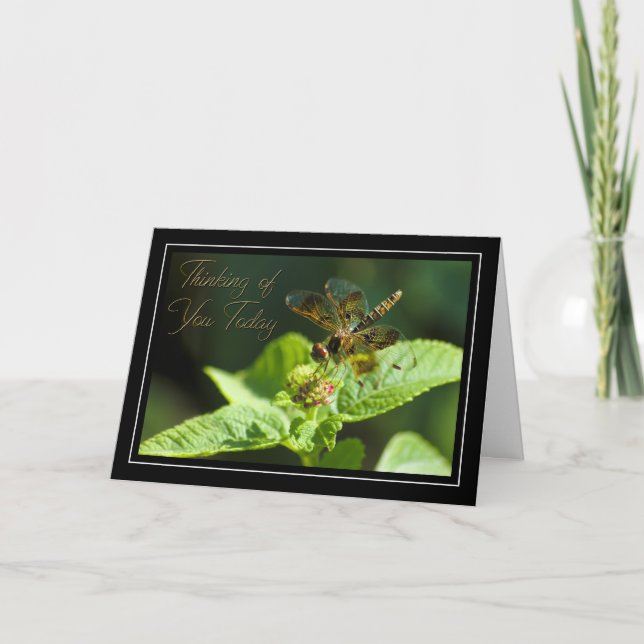 Cartão Thinking of You Dragonfly Card (Frente)