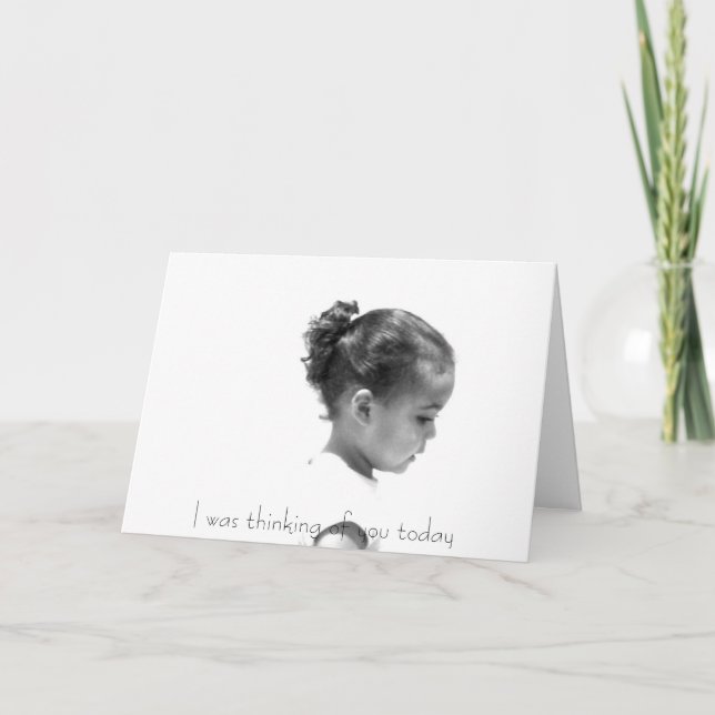 Cartão Thinking of you Greeting (Frente)