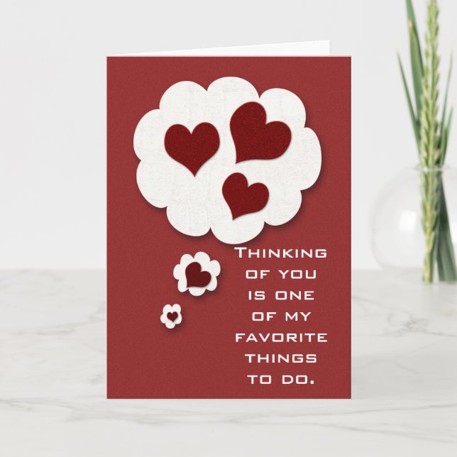 Cartão Thinking of You -- Greeting Card (Frente)