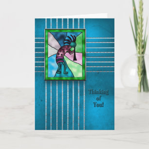 Cartão Thinking of You- Kokopelli - Indian Collection