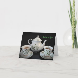 Cartão Thinking of You Note Card~Shamrock design