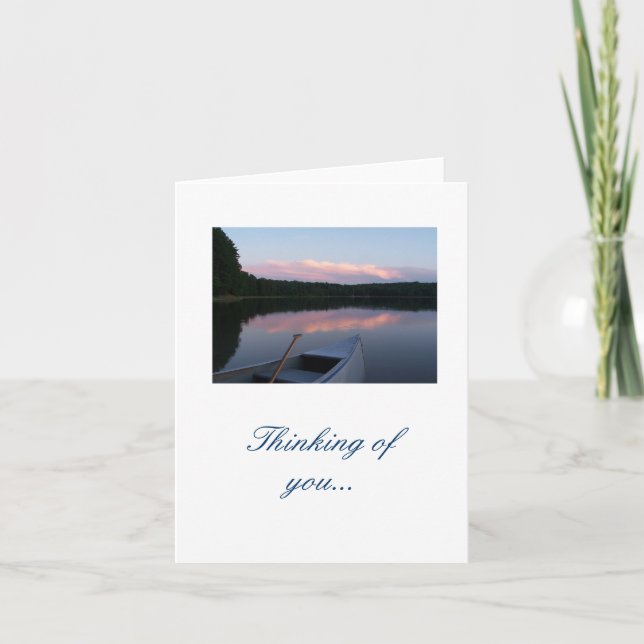 Cartão Thinking of you... notecard (Frente)