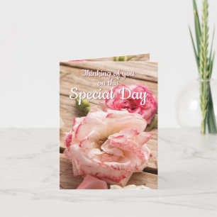 Cartão Thinking of you on this Special Day   Greeting Car