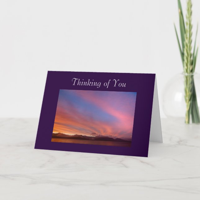 Cartão Thinking of You Sunset Greeting Card (Frente)