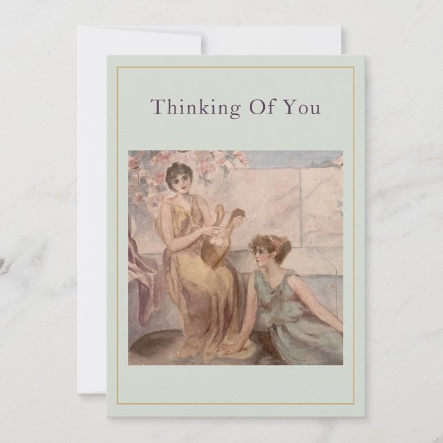 Cartão Thinking of You Vintage Sage Serenity | (Frente)