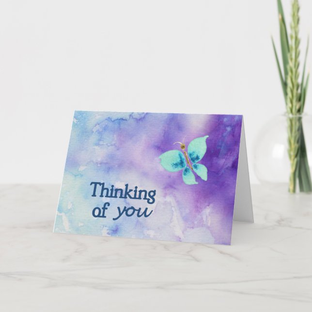 Cartão Thinking of You Watercolor Note Cards (Frente)