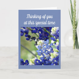 Cartão Thinking of you wildflower greeting card