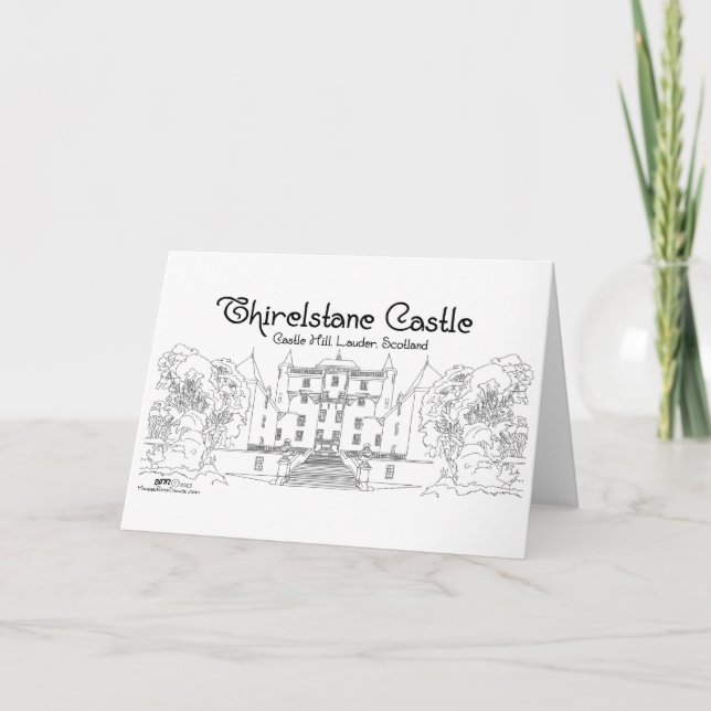 Cartão Third lestane Castle Scotland (Frente)