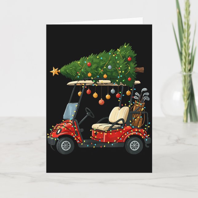 Cartão This Is How I Roll Golf Cart Christmas Funny Sport (Frente)