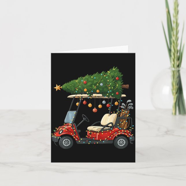 Cartão This Is How I Roll Golf Cart Christmas Funny Srt G (Frente)