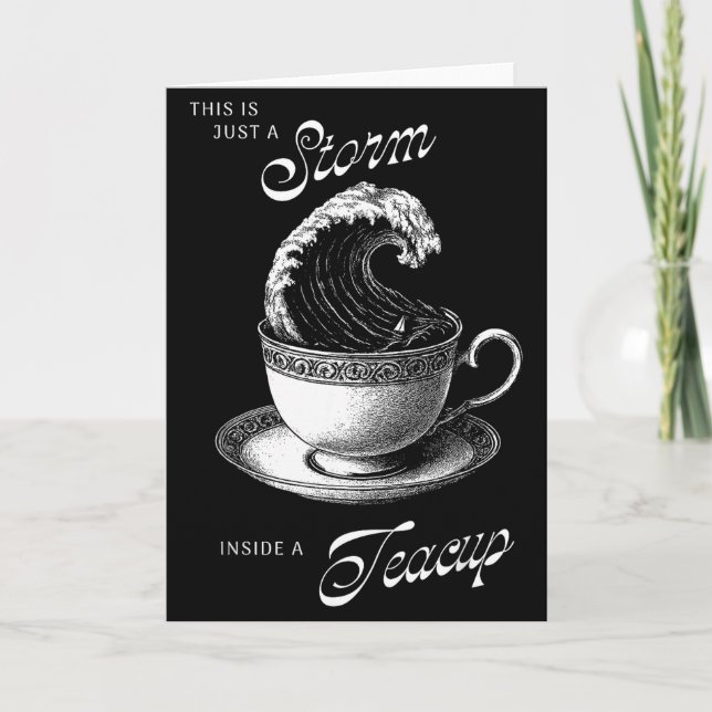 Cartão This Is Just A Inside A Teacup Funny Tea Lover Vin (Frente)