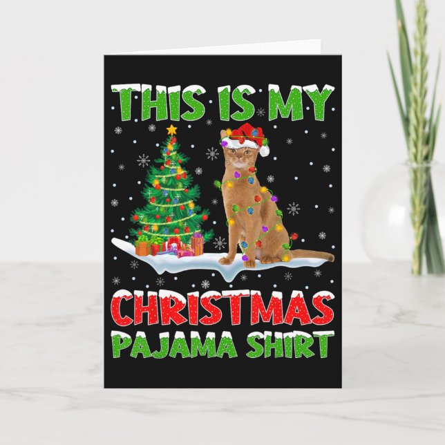 Cartão This Is My Christmas Pajama Shirt Christmas  (Frente)