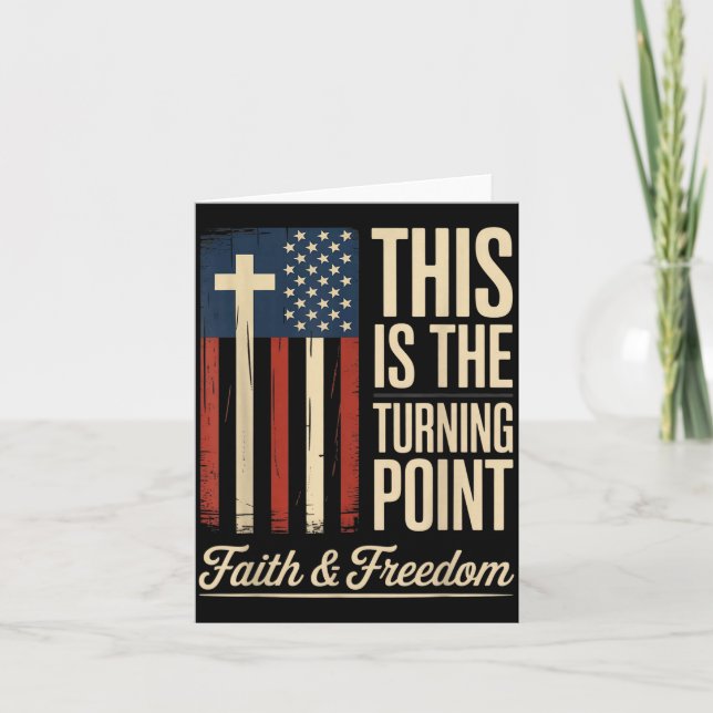 Cartão This Is The Turning Int Patriotic Faith Usa  (Frente)