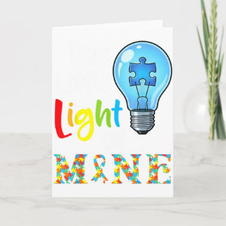 Cartão This Little Light Of Mine Autism Awareness Support