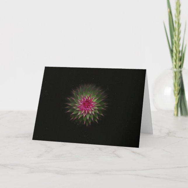 Cartão Thistle Flower Greeting Card (Frente)