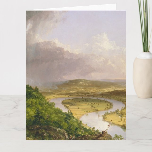 Cartão Thomas Cole O Oxbow O rio Connecticut  (Frente)