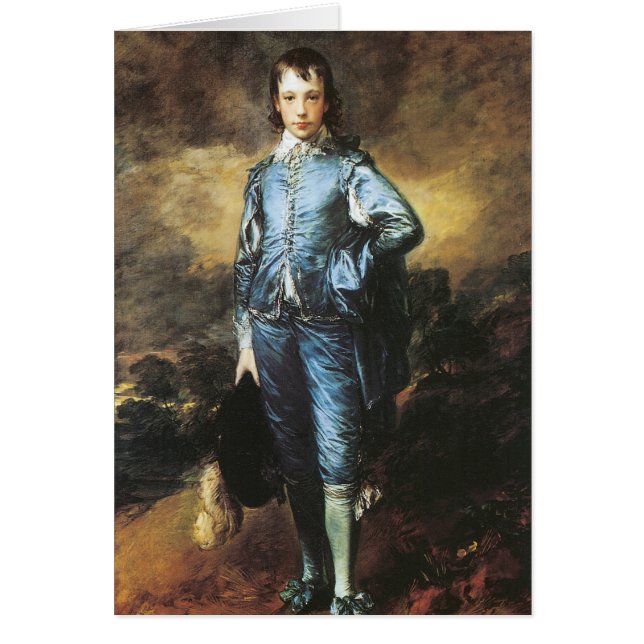 Cartão Thomas Gainsborough o menino azul (Frente)