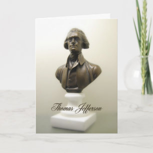 Cartão Thomas Jefferson Declaração de Independência