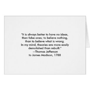 Cartão Thomas Jefferson - É sempre melhor