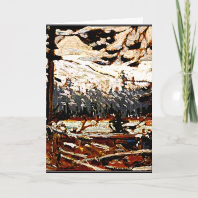 Cartão Thomson - Interior da Floresta, Parque Algonquin (Frente)