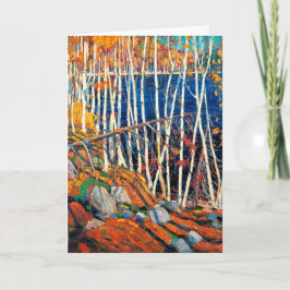 Cartão Thomson - Na Northland, pintura de arte